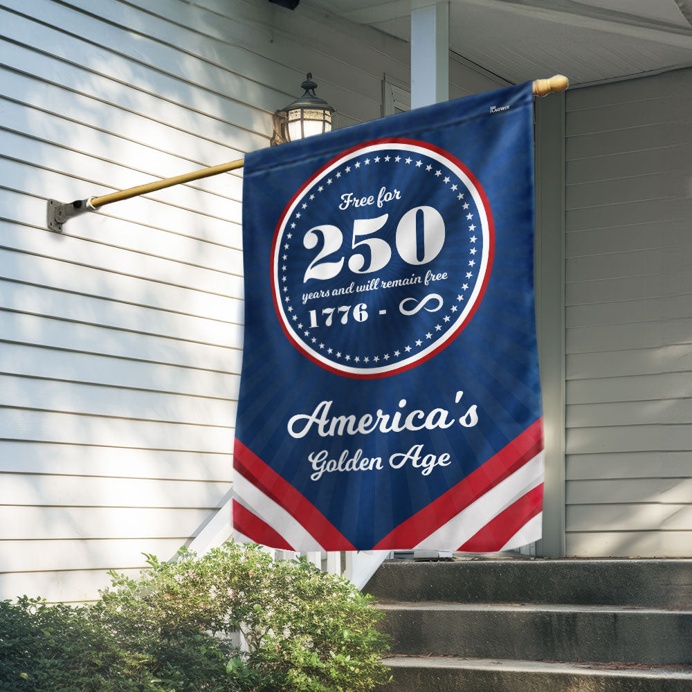 American Flag - Flagwix America 250th Anniversary Golden Age Canvas Flag