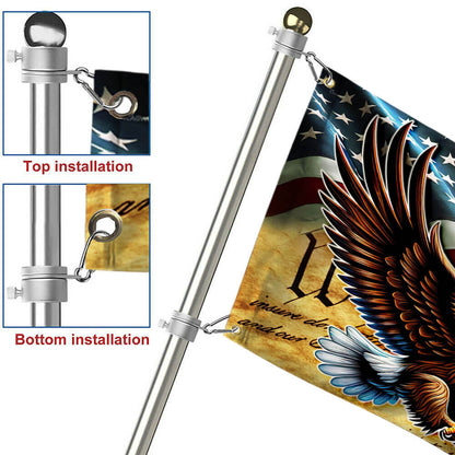 Patriotic Eagle We The People Grommet Flag MLN2689GF