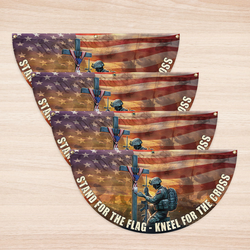 Memorial Day Stand For The Flag Kneel For The Cross Veterans Flag PHB21TTH