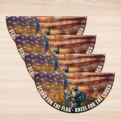 Memorial Day Stand For The Flag Kneel For The Cross Veterans Flag PHB21TTH