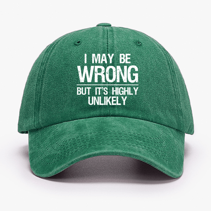 I May Be Wrong But It's Highly Unlikely Confidence Cap