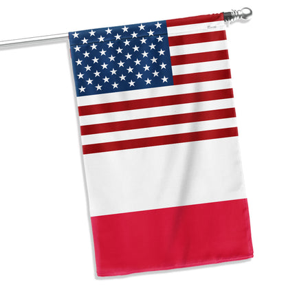 USA and Poland Garden Flag LHB131TTH