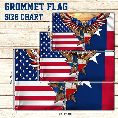 Texas American Eagle Flag THN3533GF