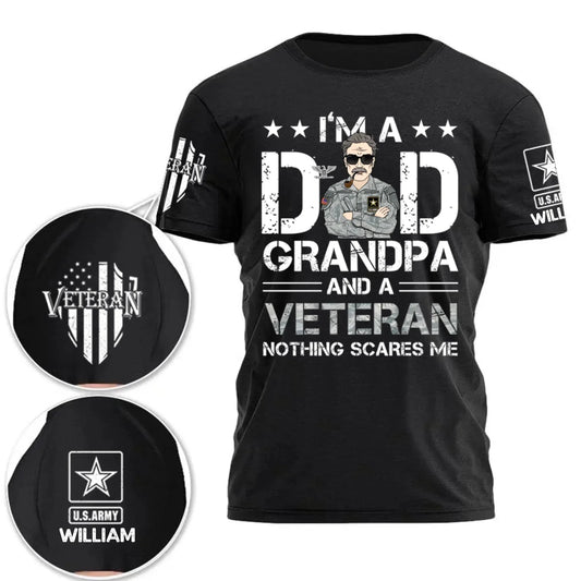 Customized Gifts for Veterans - Personalized Military Personnel Images and Different Military Branches - A Gift for Dad,Grandpa,Veterans