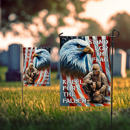 Memorial Day FLAGWIX American Veterans Eagle Stand For The Flag Kneel For The Fallen Flag MLN2768F