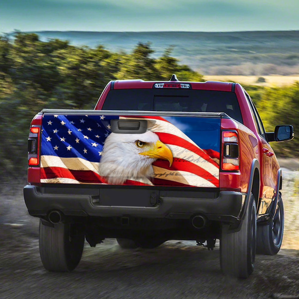 American Eagle Truck Tailgate Decal Sticker Wrap PS124TDv2