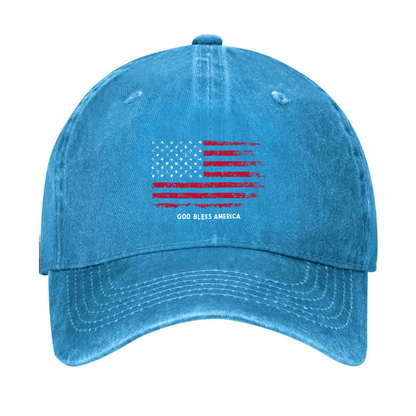 USA Flag God Bless America Cap