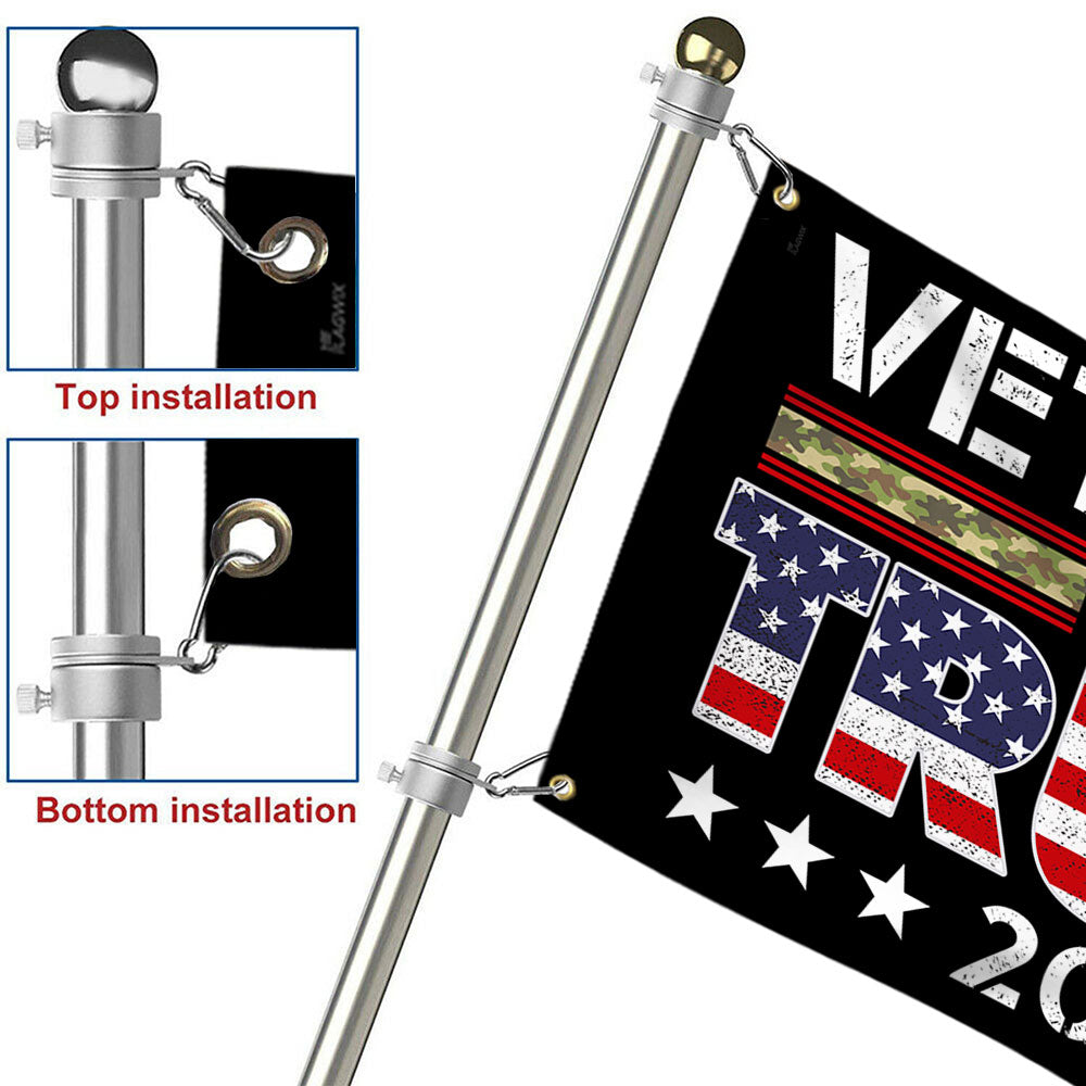 Veterans For Trump 2024 Grommet Flag TQN3522GF