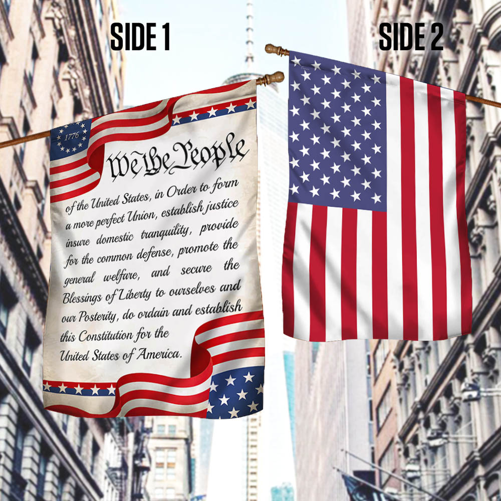 Flagwix American Flag - We The People Patriotic American Betsy Ross 1776 Two-Sided Flag TPT742Fv1