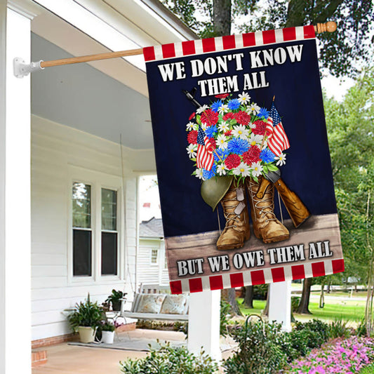 Memorial Day Flag Veterans We Don't Know Them All But We Owe Them All TQN919F