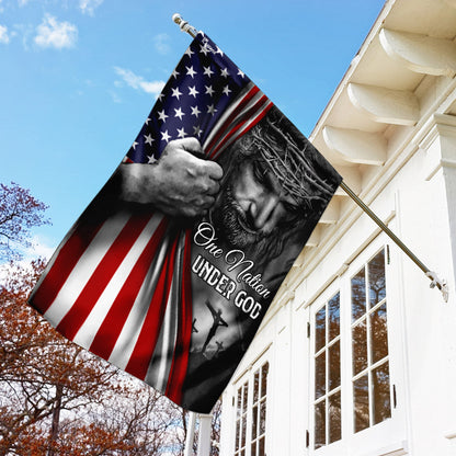 Jesus Flag One Nation Under God Flag TRL06F2