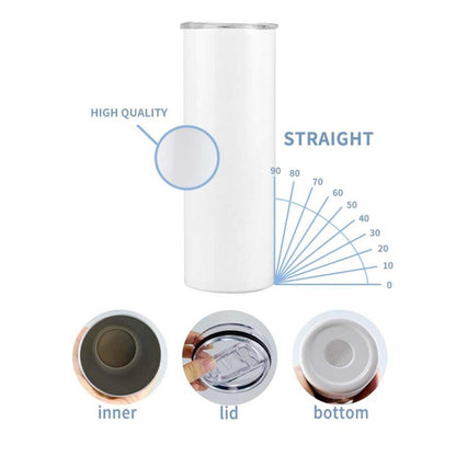 My Last Flying Fck - Personalized Skull Glow Skinny Tumbler