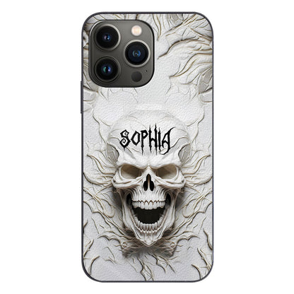 Beautiful White Skeleton - Personalized Skull Phone Case