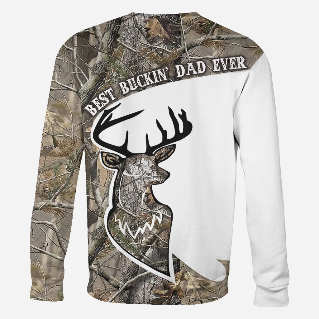 Best Bukin' Dad Ever - Personalized Hunting All Over Shirt