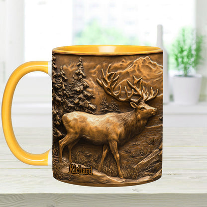 Hunting Deer - Personalized Hunting Accent Mug