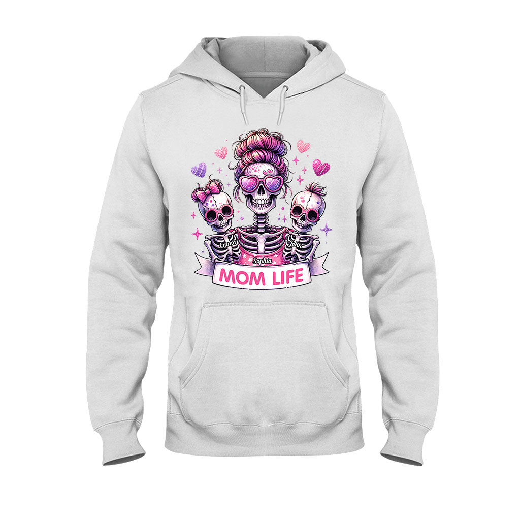 Mom Life - Personalized Skull T-shirt And Hoodie