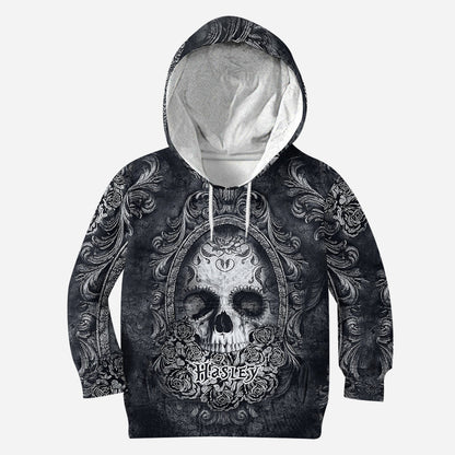 Floral Skull - Personalized Skull Hoodie and Leggings