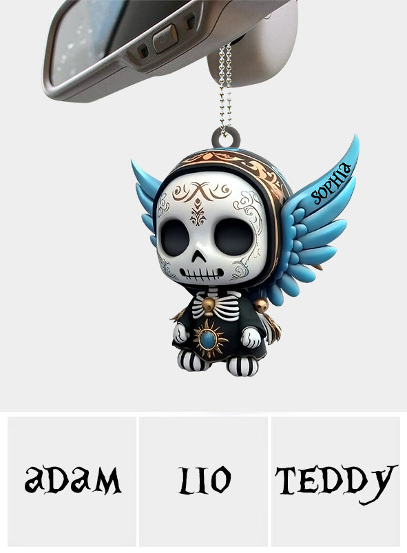 Day Of The Dead, Día de Muertos - Personalized Skull Car Ornament