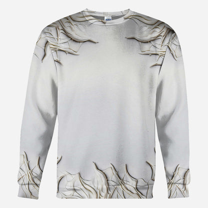 Beautiful White Skeleton - Personalized Skull All Over Shirt