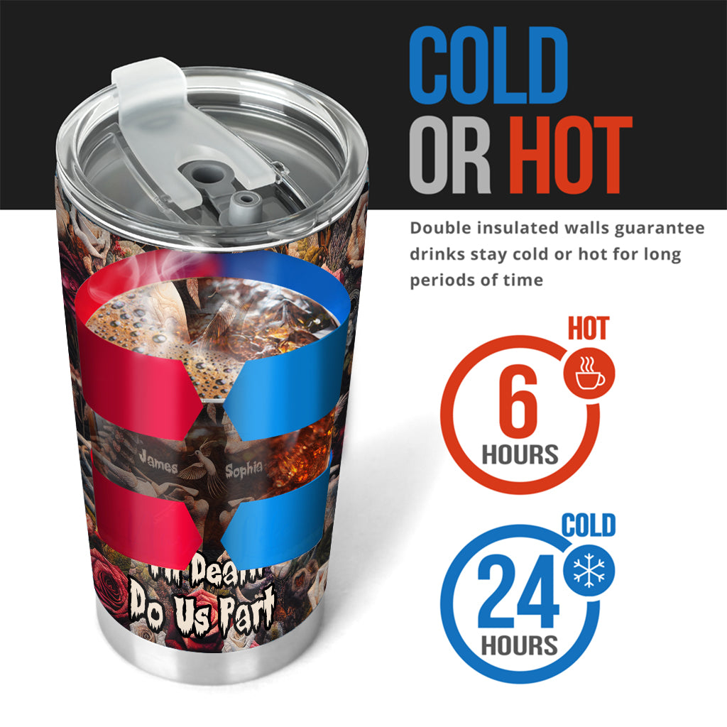 Til Death Do Us Part - Personalized Skull Tumbler