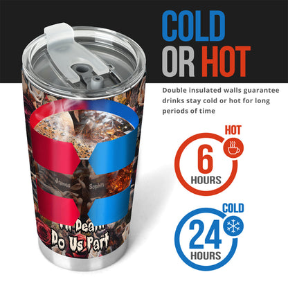 Til Death Do Us Part - Personalized Skull Tumbler