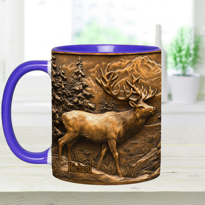 Hunting Deer - Personalized Hunting Accent Mug