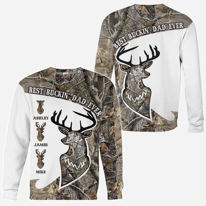 Best Bukin' Dad Ever - Personalized Hunting All Over Shirt