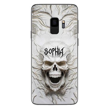 Beautiful White Skeleton - Personalized Skull Phone Case