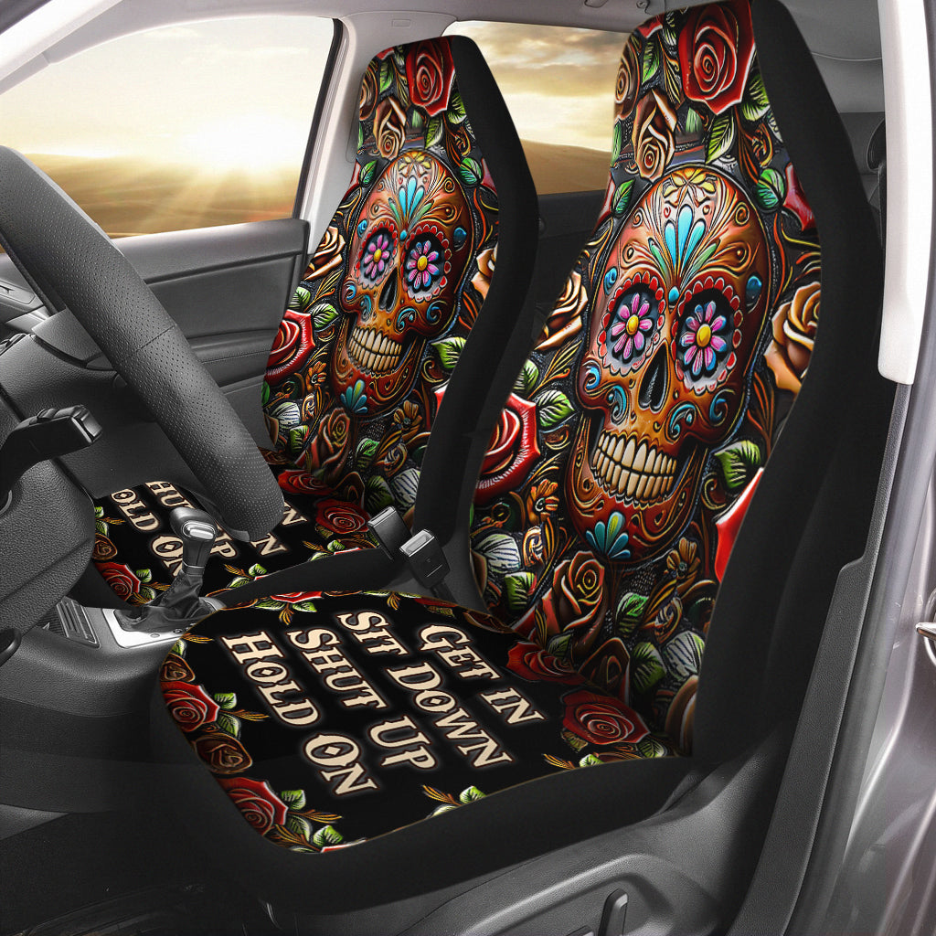 Get In Sit Down - Skull Seat Covers