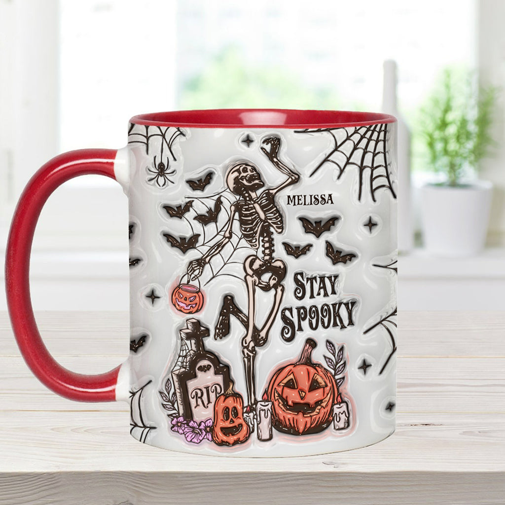Stay Spooky - Personalized Skull Accent Mug