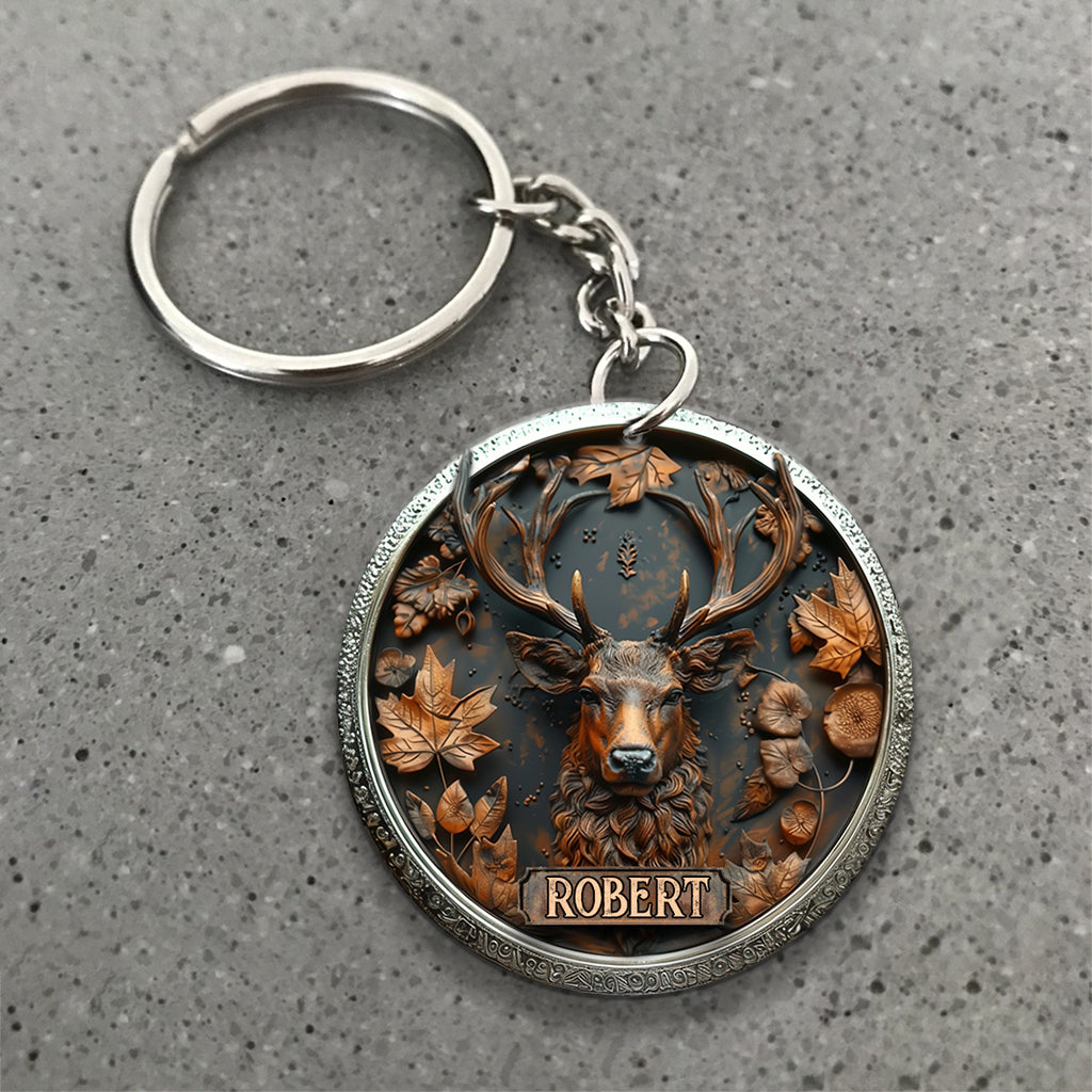 Stunning Deer - Personalized Hunting Keychain