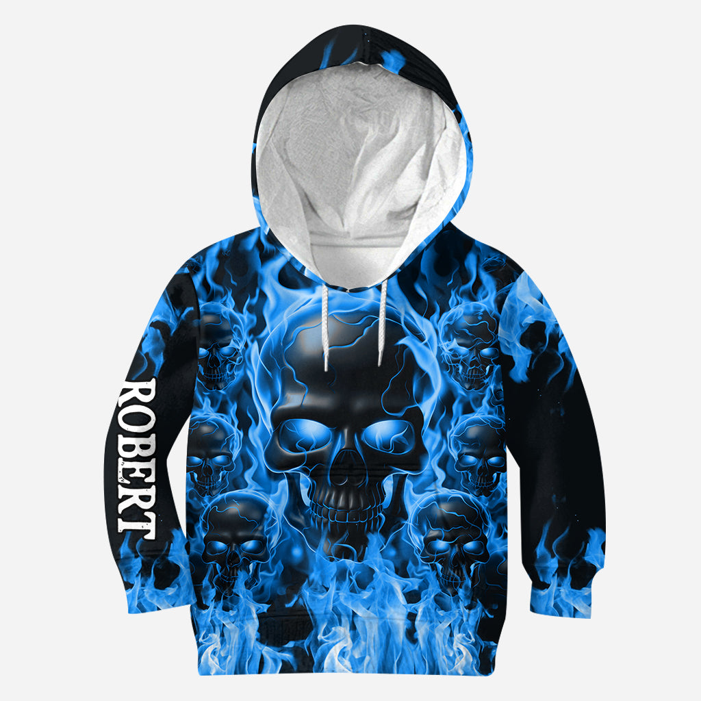 Melted Skull On Fire - Personalized Skull All Over Shirt