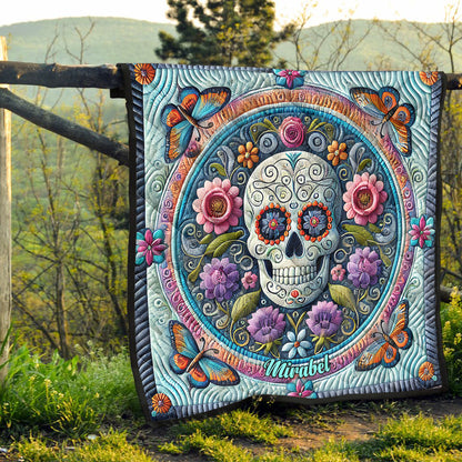 Beautiful Skull - Personalized Skull Quilt