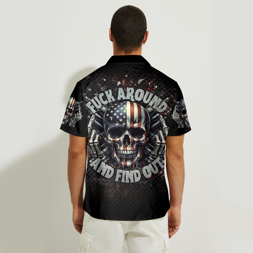 F*cking Aroud - Personalized Skull Hawaiian Shirt