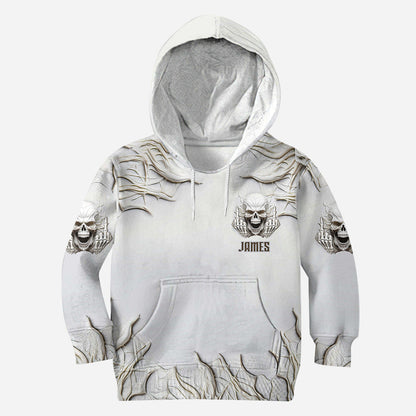 Sarcasm White Skull - Personalized Skull All Over Shirt