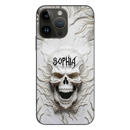 Beautiful White Skeleton - Personalized Skull Phone Case