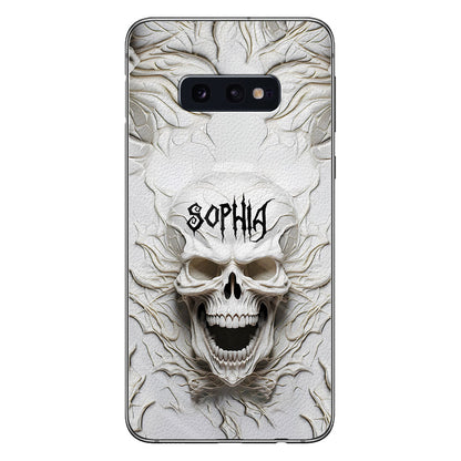 Beautiful White Skeleton - Personalized Skull Phone Case