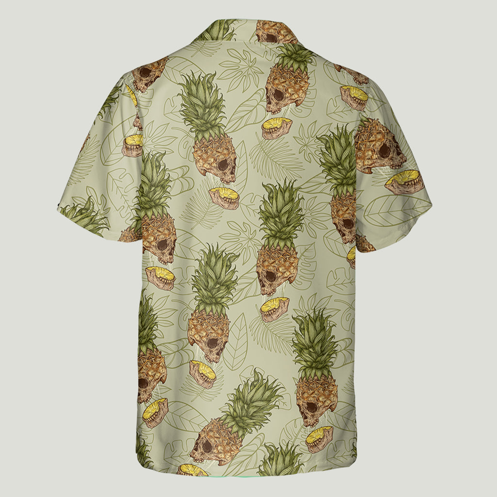 Funny Pineapple Skull - Personalized Skull Hawaiian Shirt