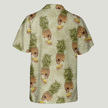 Funny Pineapple Skull - Personalized Skull Hawaiian Shirt