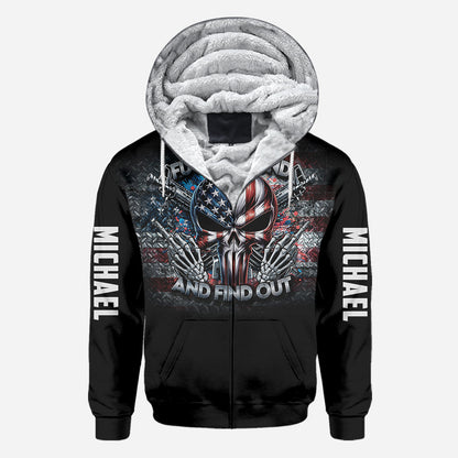 Protected by Fck Around and Find out Surveillance - Personalized Skull All Over Shirt