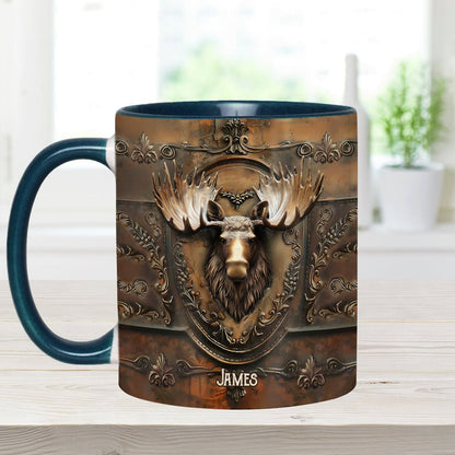 Beautiful Moose Wild Turkey Fox Duck - Personalized Hunting Accent Mug