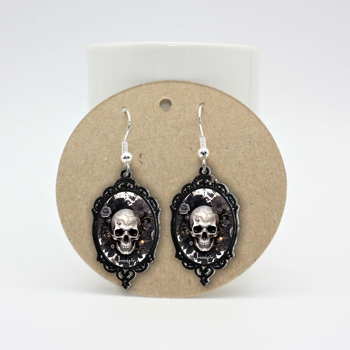 Mysterious Skull - Personalized Skull Earrings