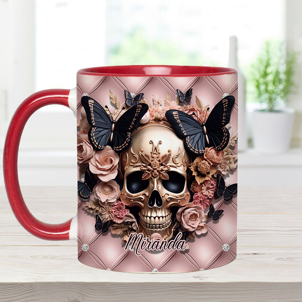 Fck This Fck That Fck You Fck Everything - Personalized Skull Accent Mug