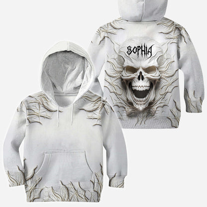 Beautiful White Skeleton - Personalized Skull All Over Shirt