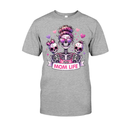 Mom Life - Personalized Skull T-shirt And Hoodie