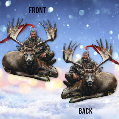 Any Photo Custom Onament - Personalized Hunting Custom Shaped Ornament