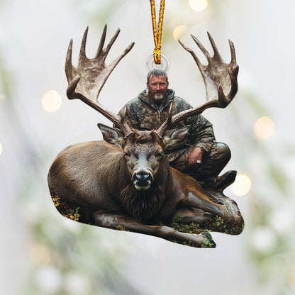 Any Photo Custom Onament - Personalized Hunting Custom Shaped Ornament