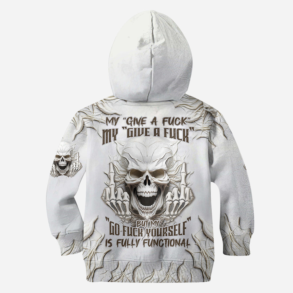 Sarcasm White Skull - Personalized Skull All Over Shirt