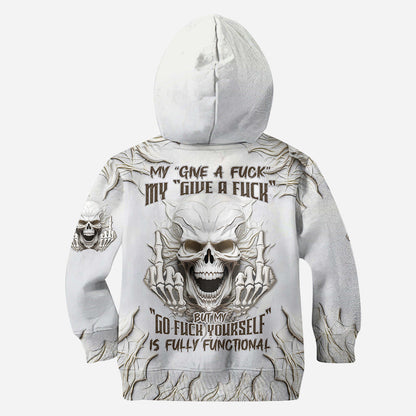 Sarcasm White Skull - Personalized Skull All Over Shirt