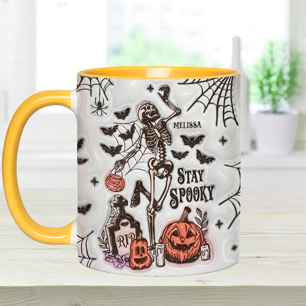 Stay Spooky - Personalized Skull Accent Mug